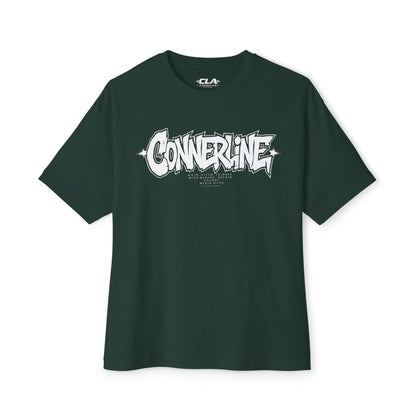 Boxy Tee — 'Cornerline' Graffiti Logo Oversized Streetwear