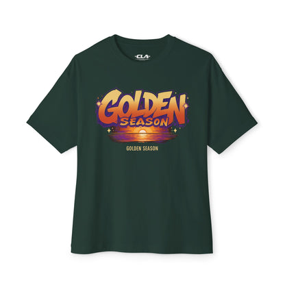 Golden Season Tee — Retro Sunset Graphic Shirt