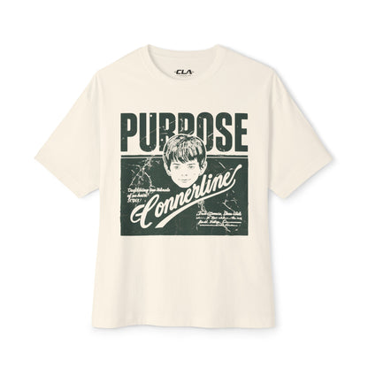 Purpose Cornerline Graphic Tee — Oversized Boxy Shirt