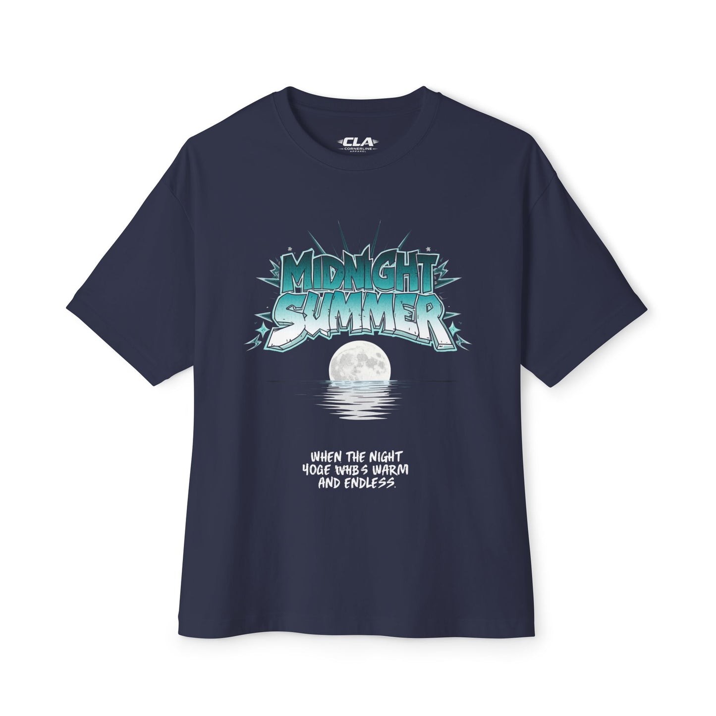 Midnight Summer Tee — Moonlit Beach Graphic T-Shirt