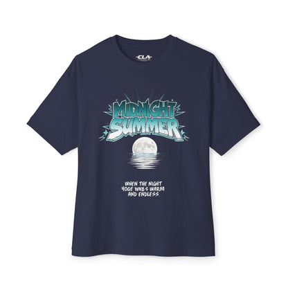 Midnight Summer Tee — Moonlit Beach Graphic T-Shirt