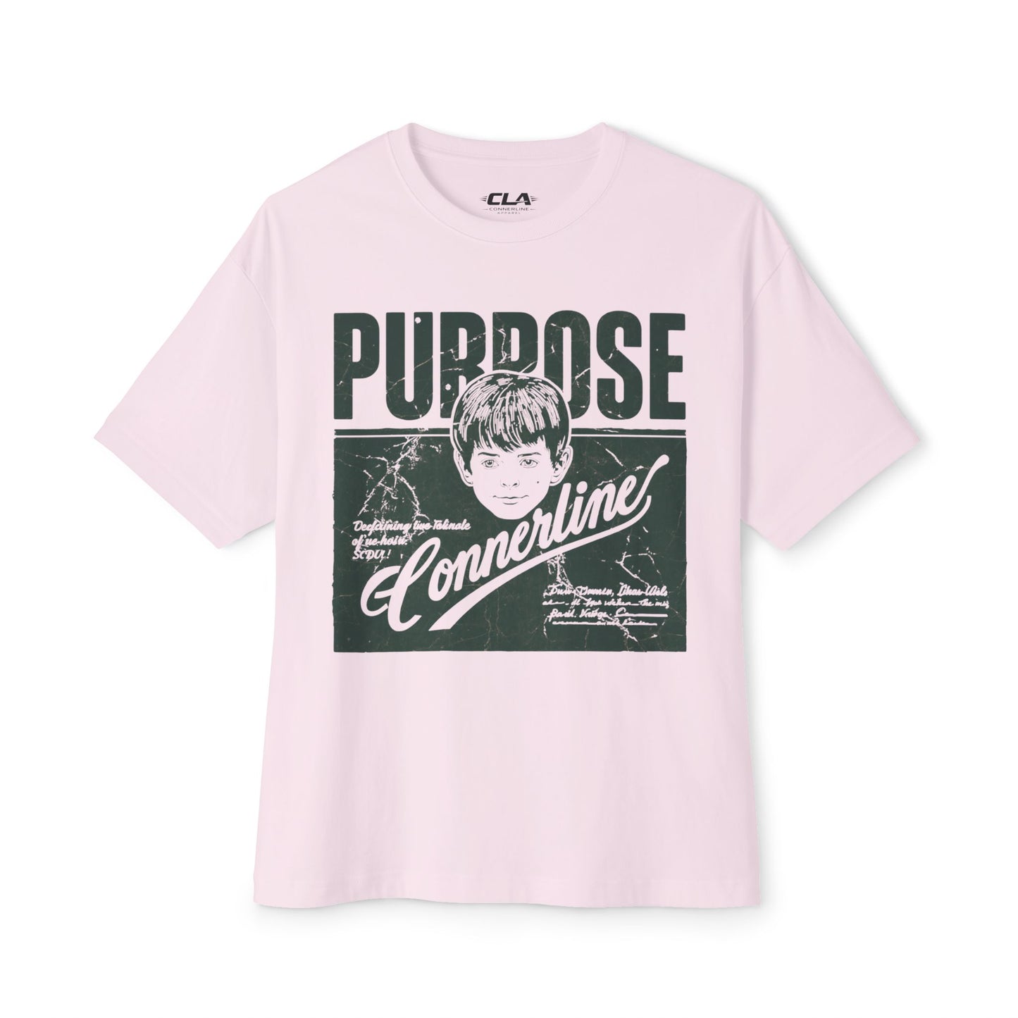 Purpose Cornerline Graphic Tee — Oversized Boxy Shirt