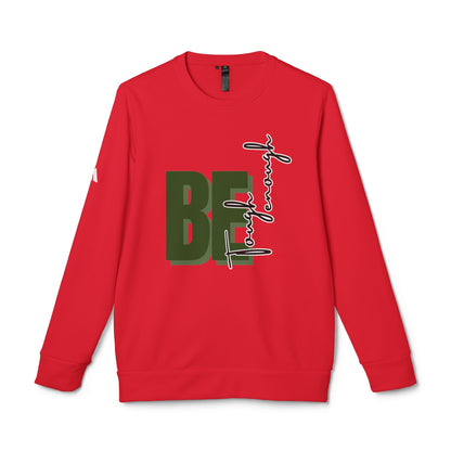 Motivational Fleece Crewneck Sweatshirt - 'BE Tough Enough' Design
