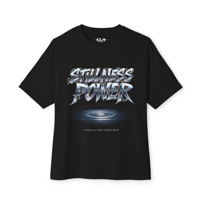 Power Graphic Tee — “Limitless Power” Oversized Boxy T-Shirt