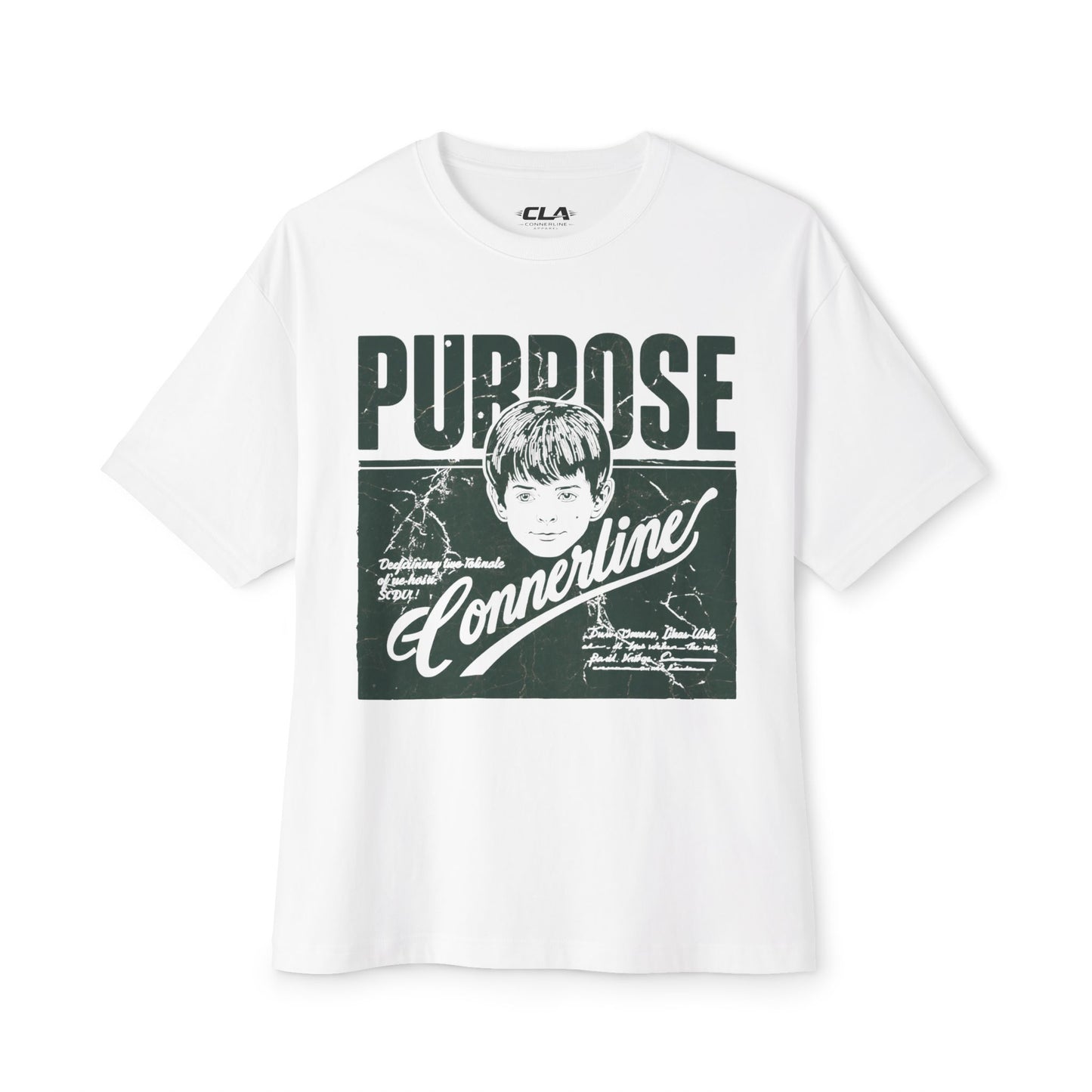 Purpose Cornerline Graphic Tee — Oversized Boxy Shirt
