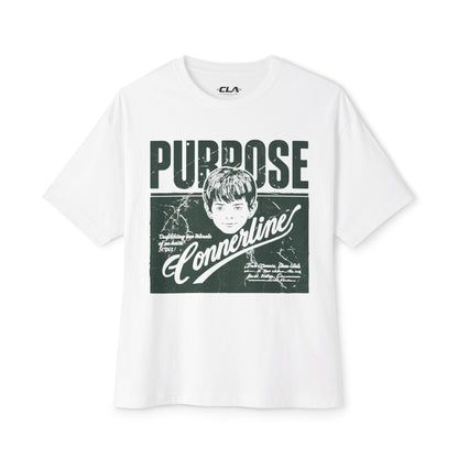 Purpose Cornerline Graphic Tee — Oversized Boxy Shirt