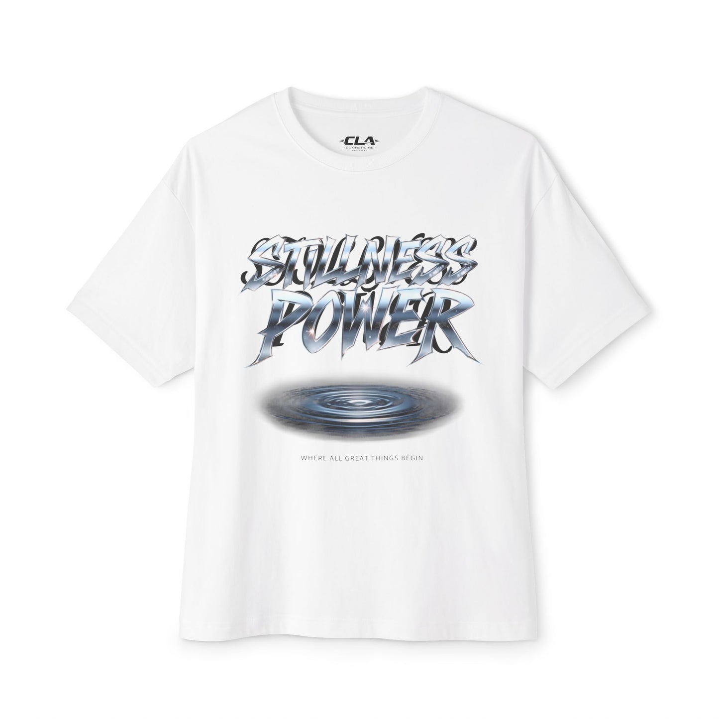 Power Graphic Tee — “Limitless Power” Oversized Boxy T-Shirt