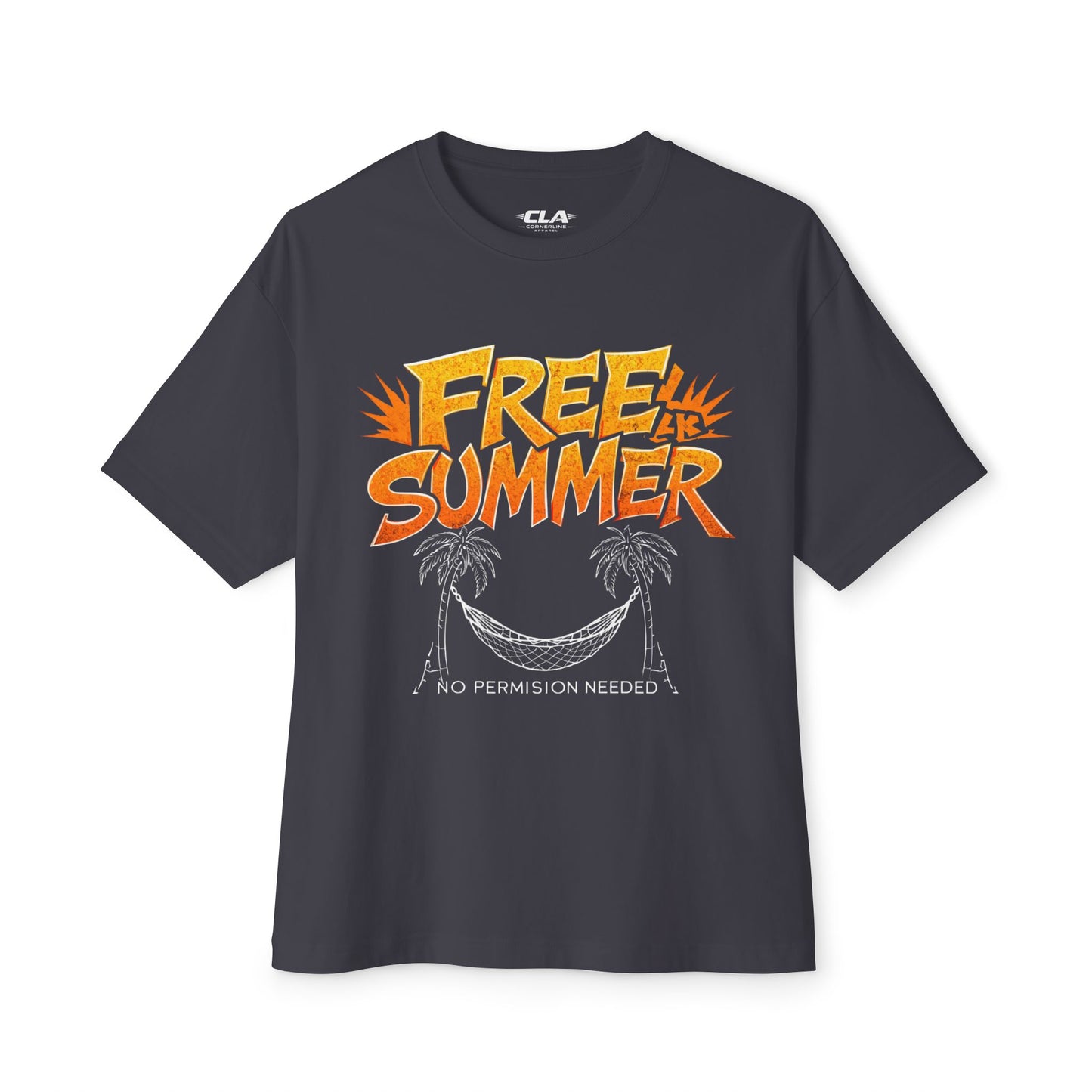 Free Summer Tee — 'No Permission Needed' Palm Tree Graphic Shirt