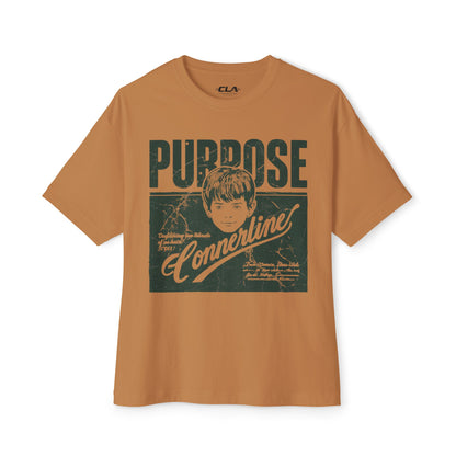 Purpose Cornerline Graphic Tee — Oversized Boxy Shirt