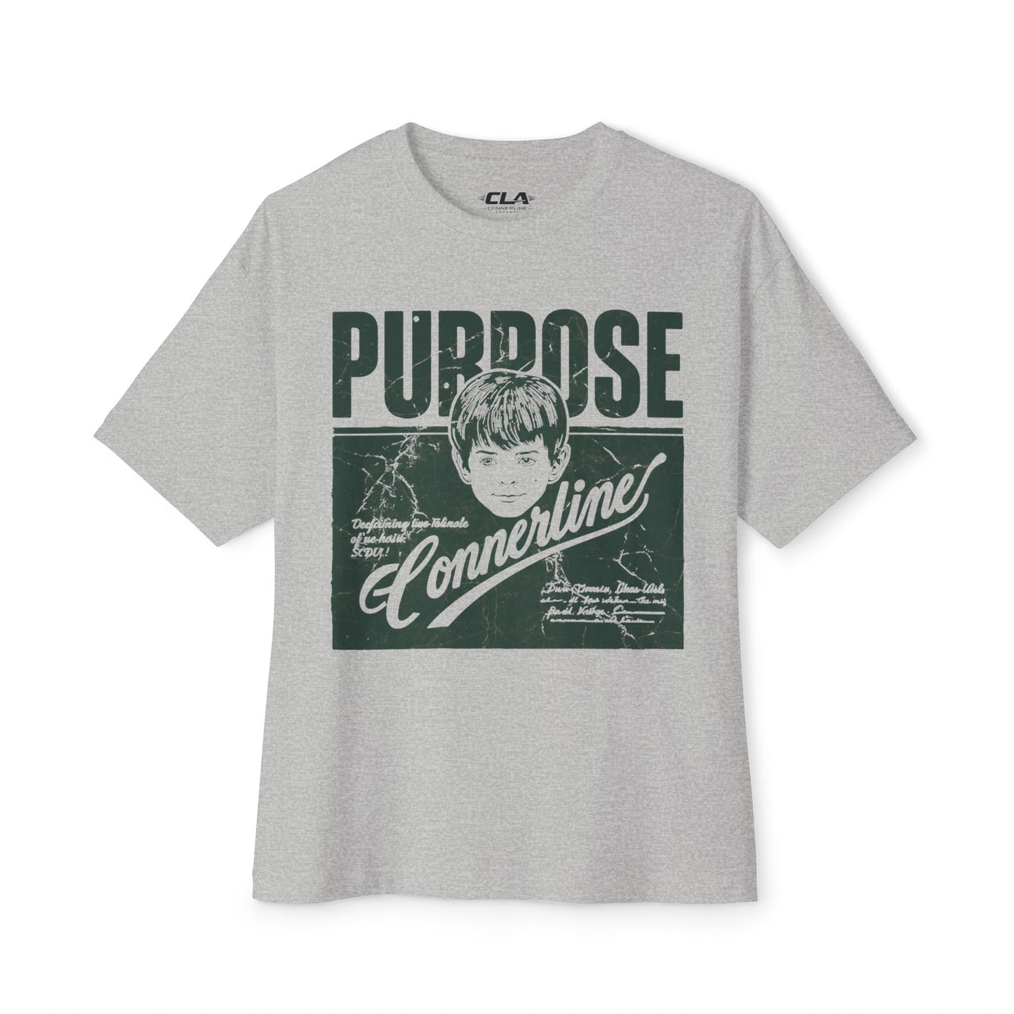 Purpose Cornerline Graphic Tee — Oversized Boxy Shirt