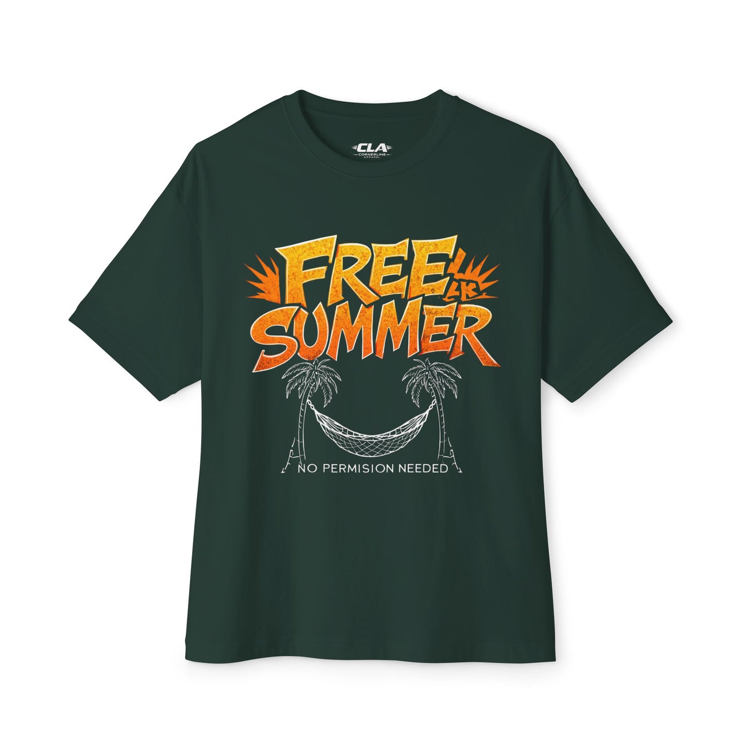 Free Summer Tee — 'No Permission Needed' Palm Tree Graphic Shirt