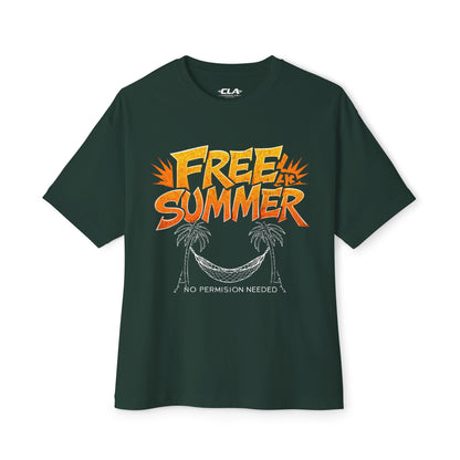 Free Summer Tee — 'No Permission Needed' Palm Tree Graphic Shirt