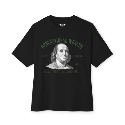 Generational Wealth Tee — “Build What Outlasts You” Benjamin Franklin Graphic