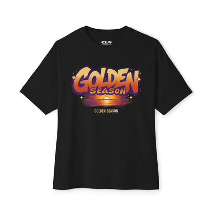 Golden Season Tee — Retro Sunset Graphic Shirt
