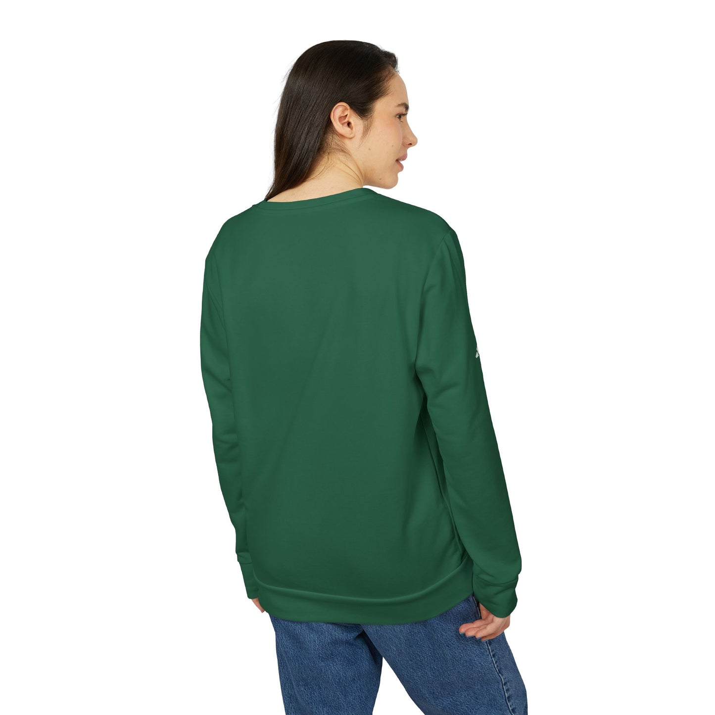 Fleece Sweatshirt with 'Just keep moving' design - Unisex