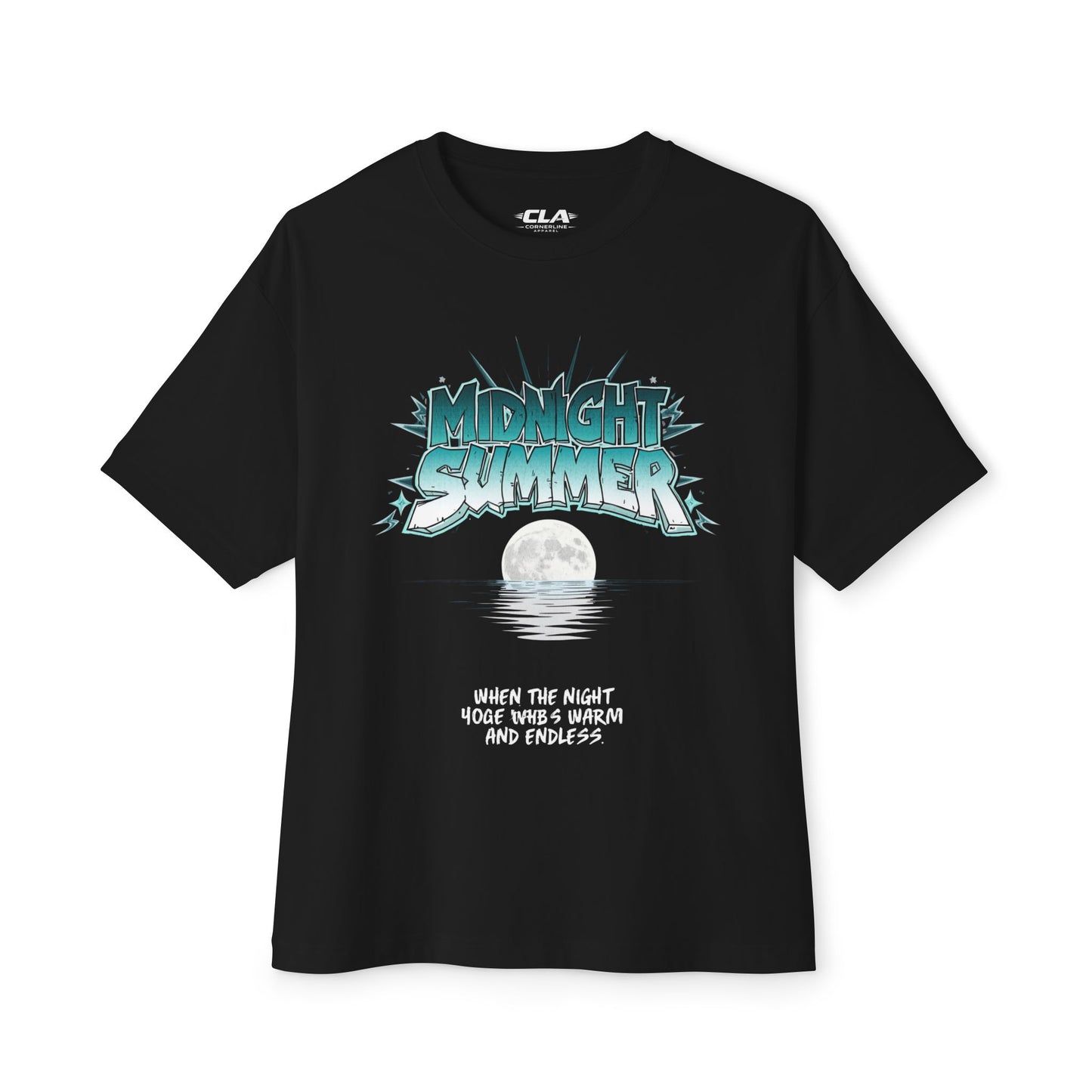 Midnight Summer Tee — Moonlit Beach Graphic T-Shirt