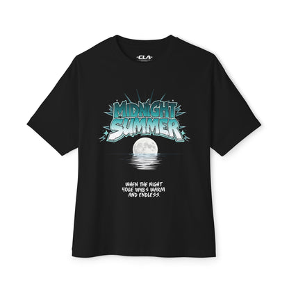 Midnight Summer Tee — Moonlit Beach Graphic T-Shirt