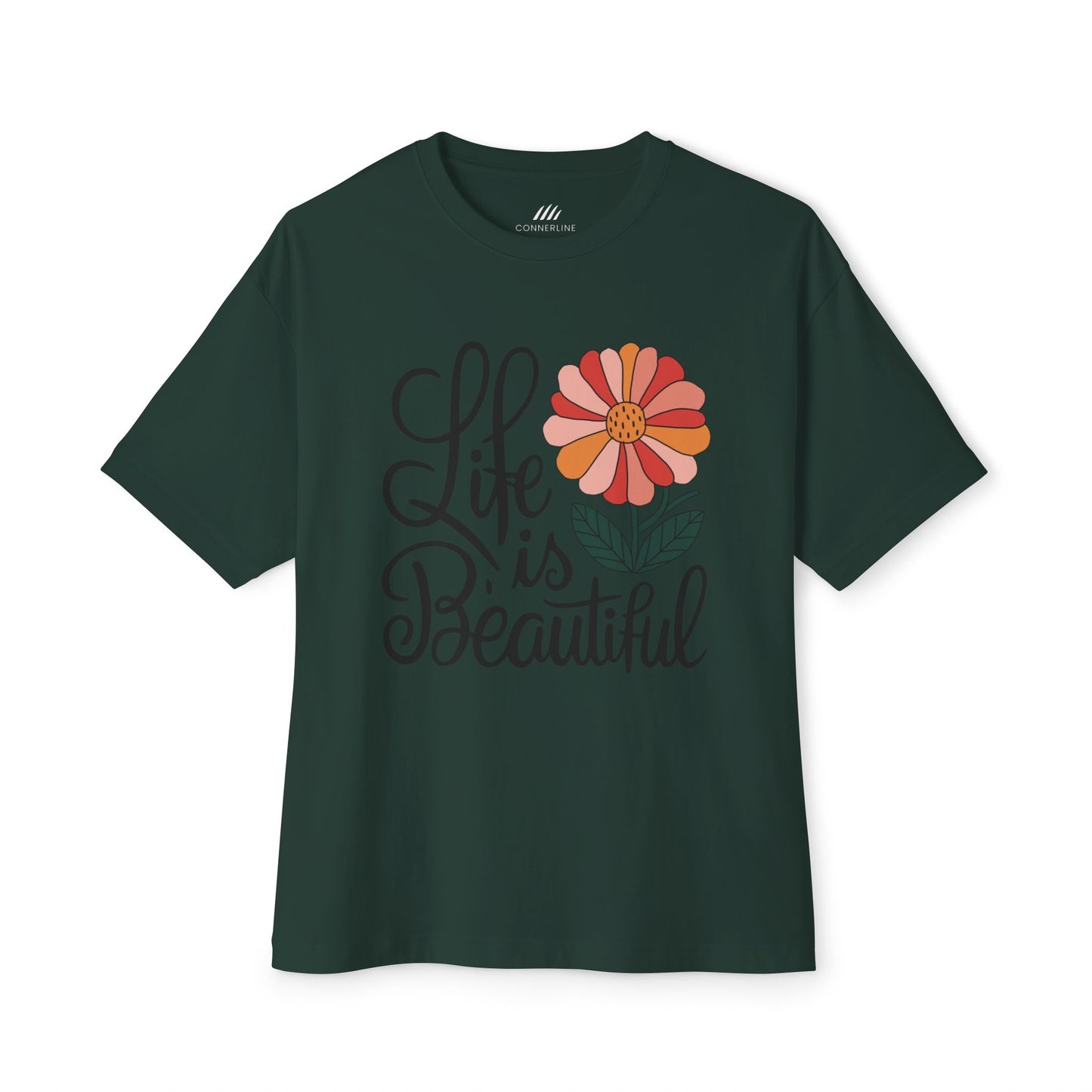 Unisex  Flower Tee, Life is Beautiful Shirt