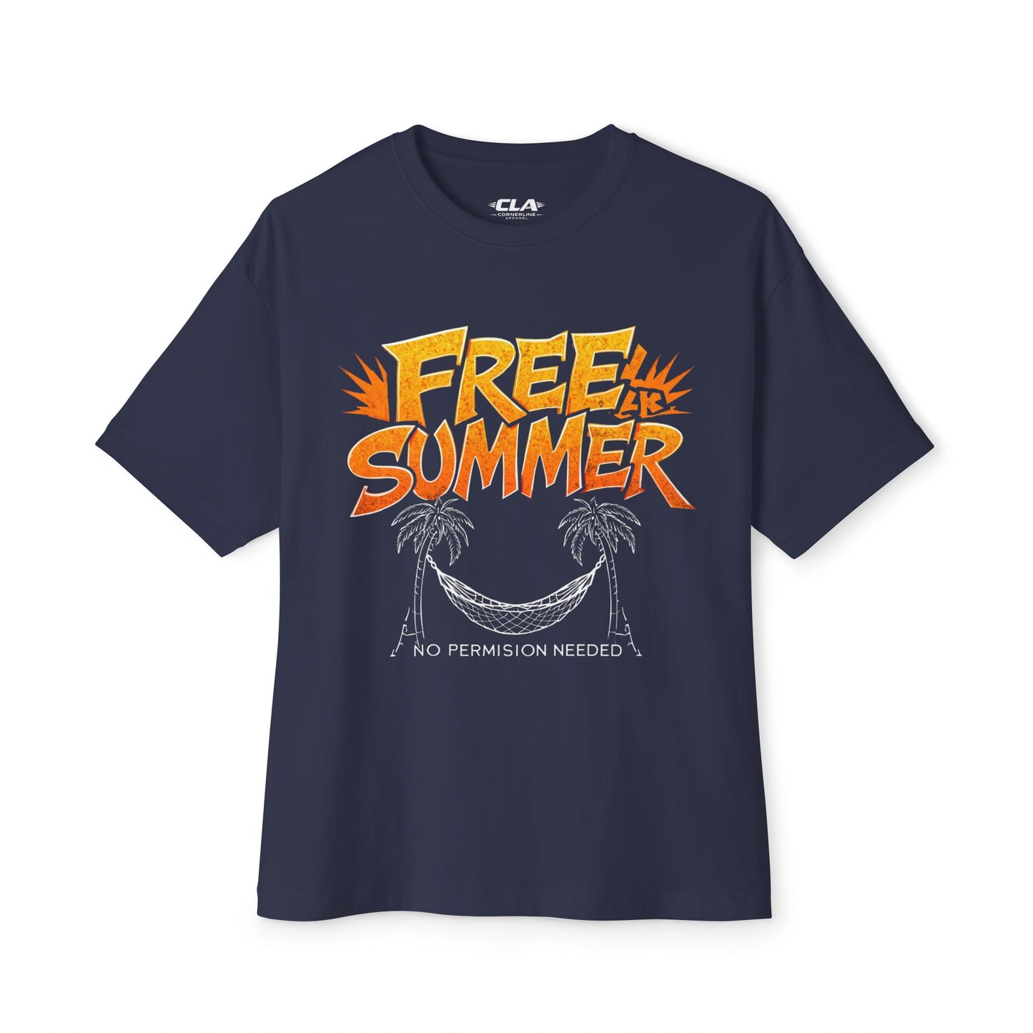 Free Summer Tee — 'No Permission Needed' Palm Tree Graphic Shirt
