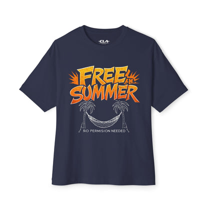 Free Summer Tee — 'No Permission Needed' Palm Tree Graphic Shirt
