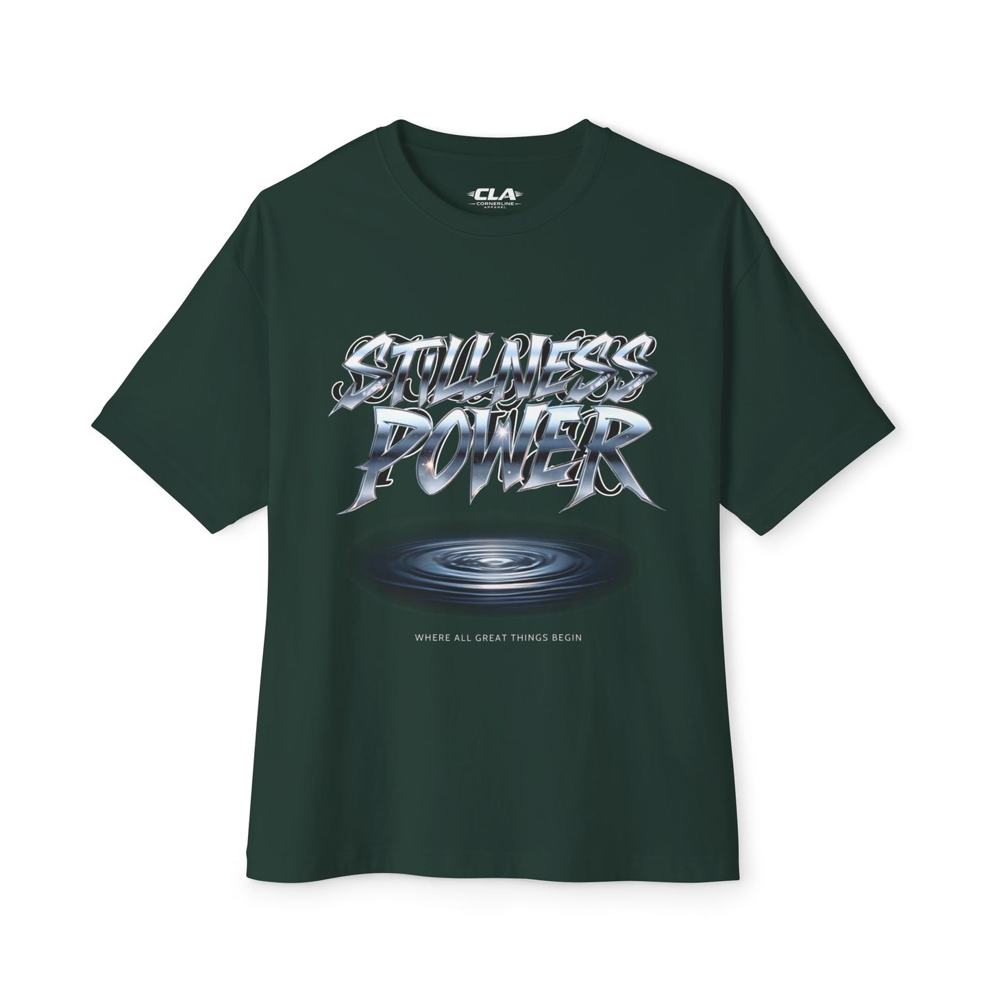 Power Graphic Tee — “Limitless Power” Oversized Boxy T-Shirt