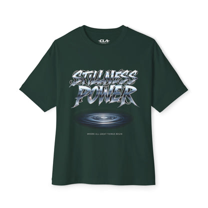 Power Graphic Tee — “Limitless Power” Oversized Boxy T-Shirt